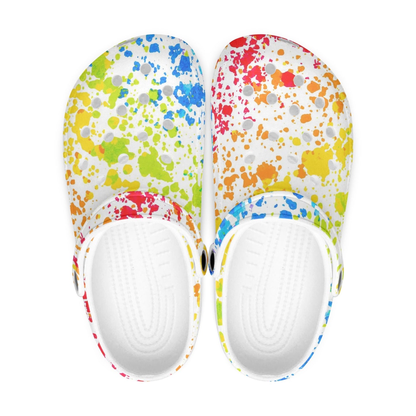 White Rainbow Splatter