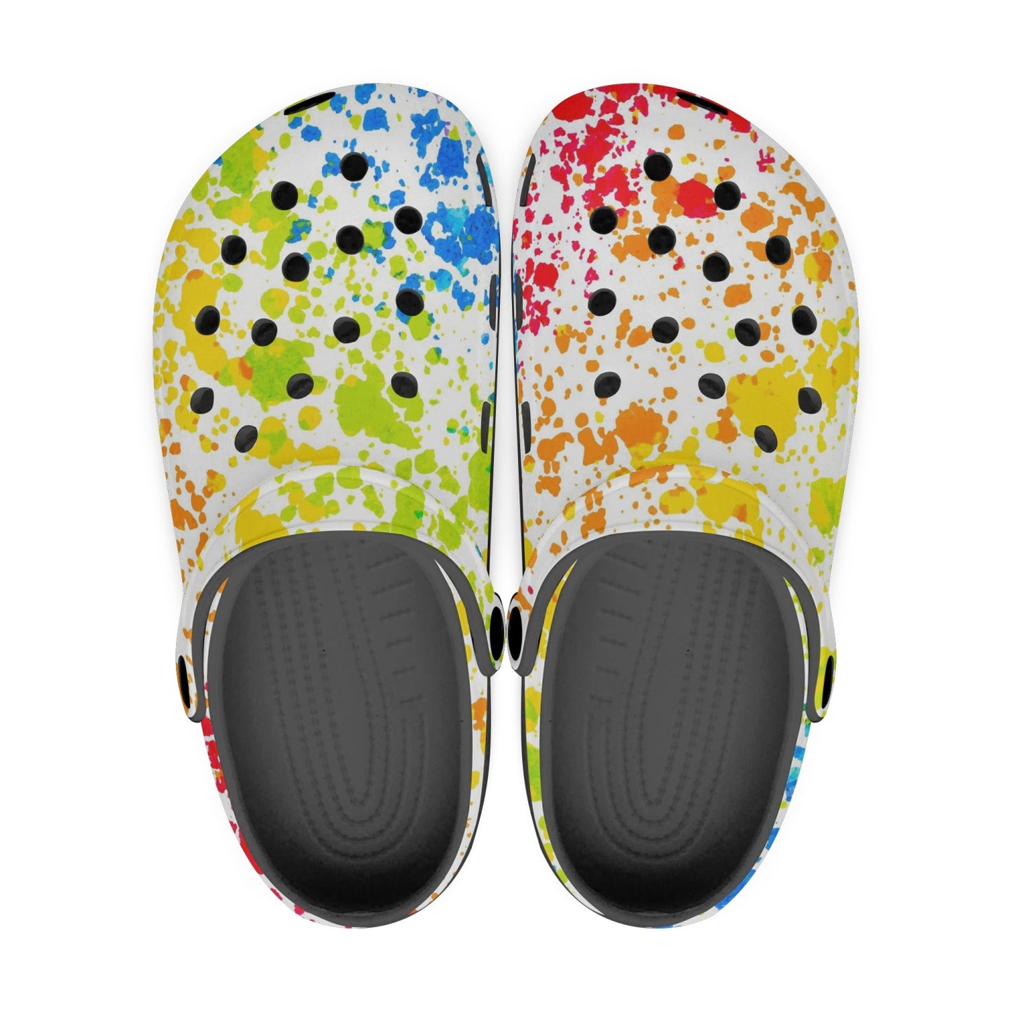White Rainbow Splatter